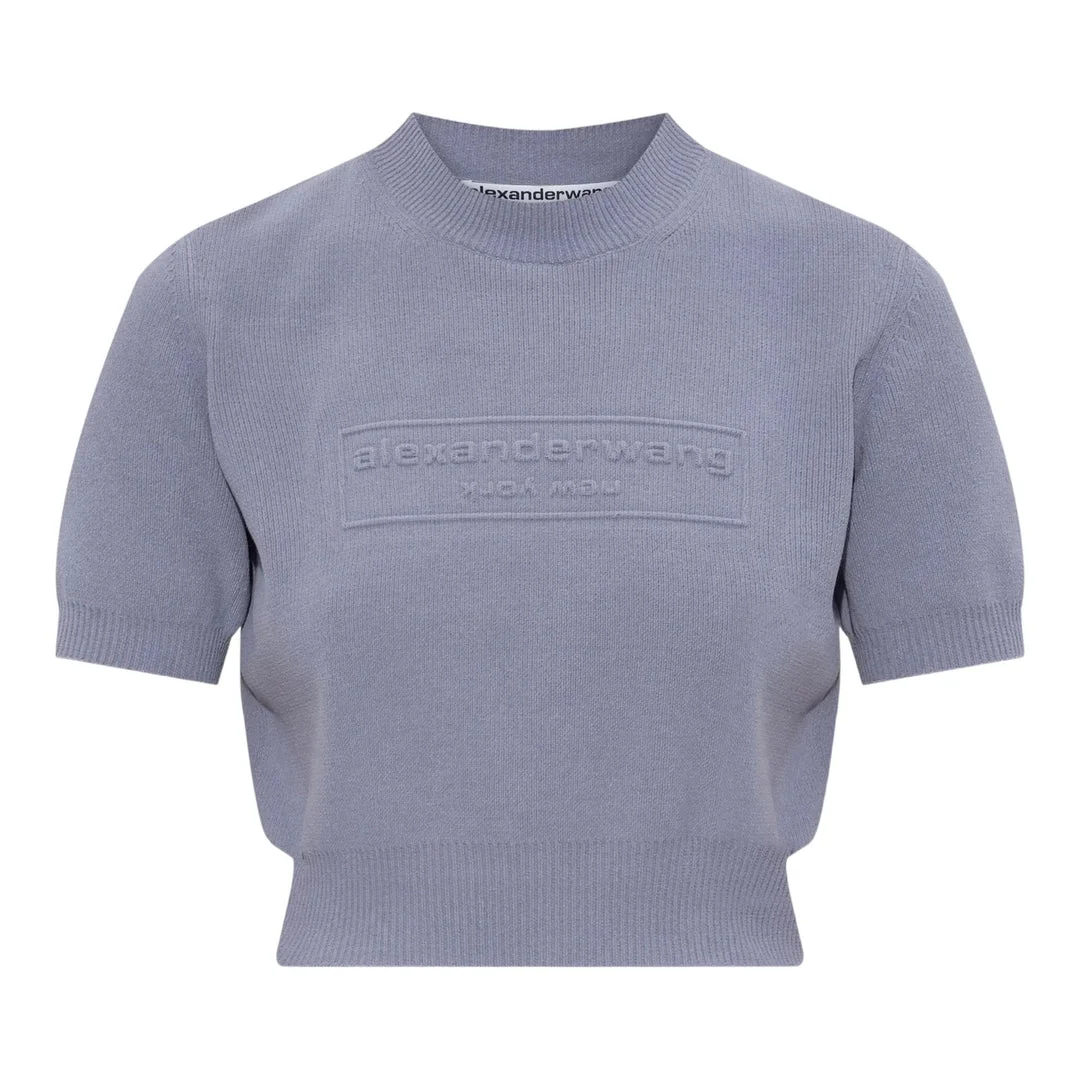Logo-Embossed Ribbed Chenille Sweater - 1