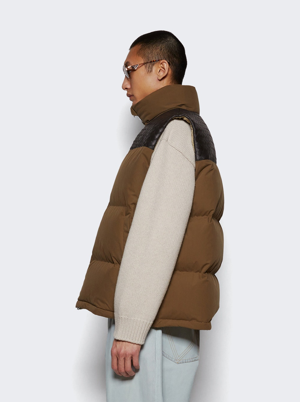 Frosted Poplin Puffer Gilet Liana - 3