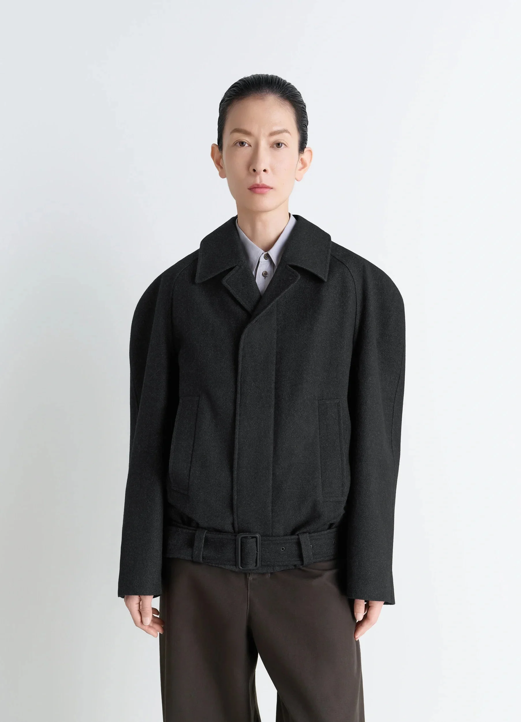 Lemaire RAGLAN SLEEVE SHORT COAT - OW1156 LF1319_MU200 | REVERSIBLE