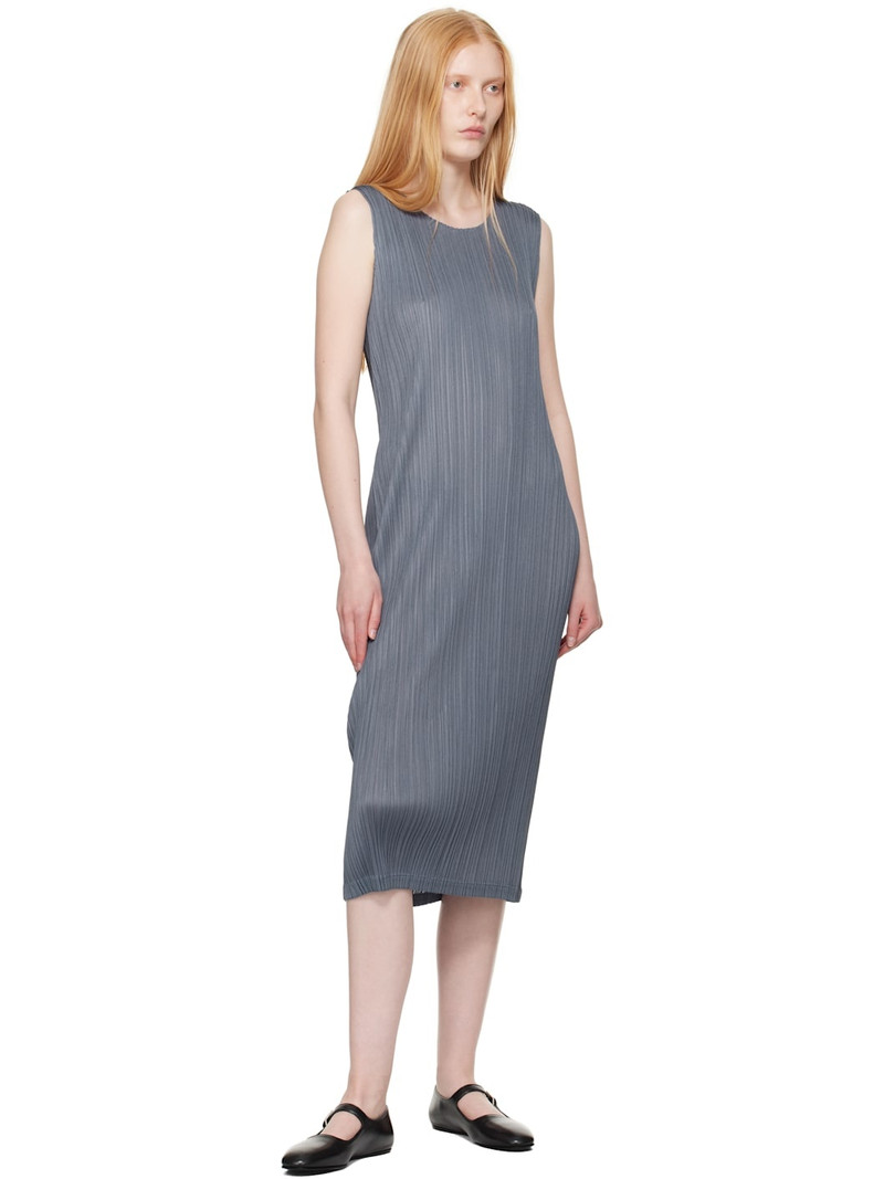 Pleats Please Issey Miyake Blue Monthly Colors May Maxi Dress outlook