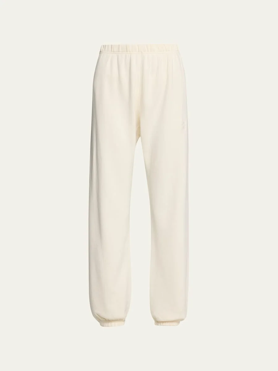 Classic French Terry Cinched-Cuff Sweatpants - 1