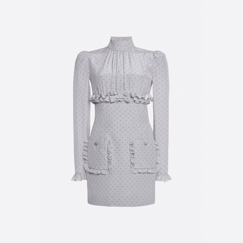 POLKA DOT MINI DRESS WITH RUFFLES 1