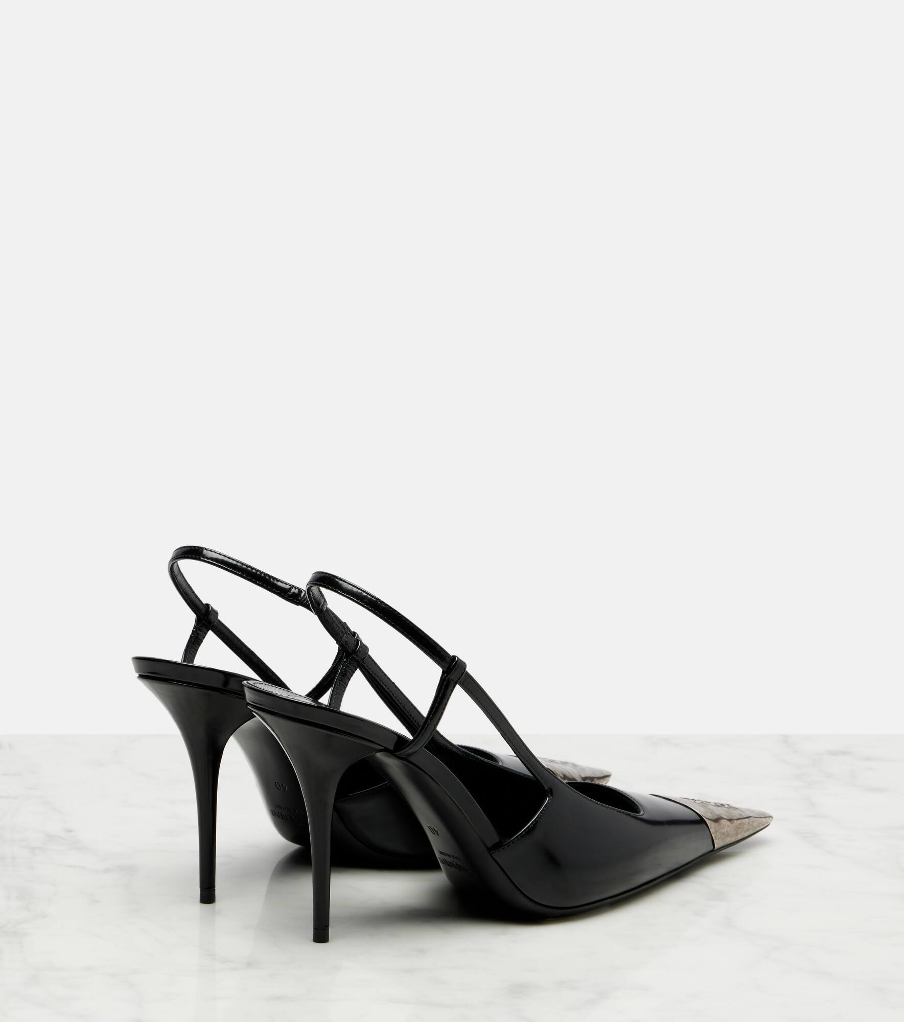Jeanne 90 leather slingback pumps - 2