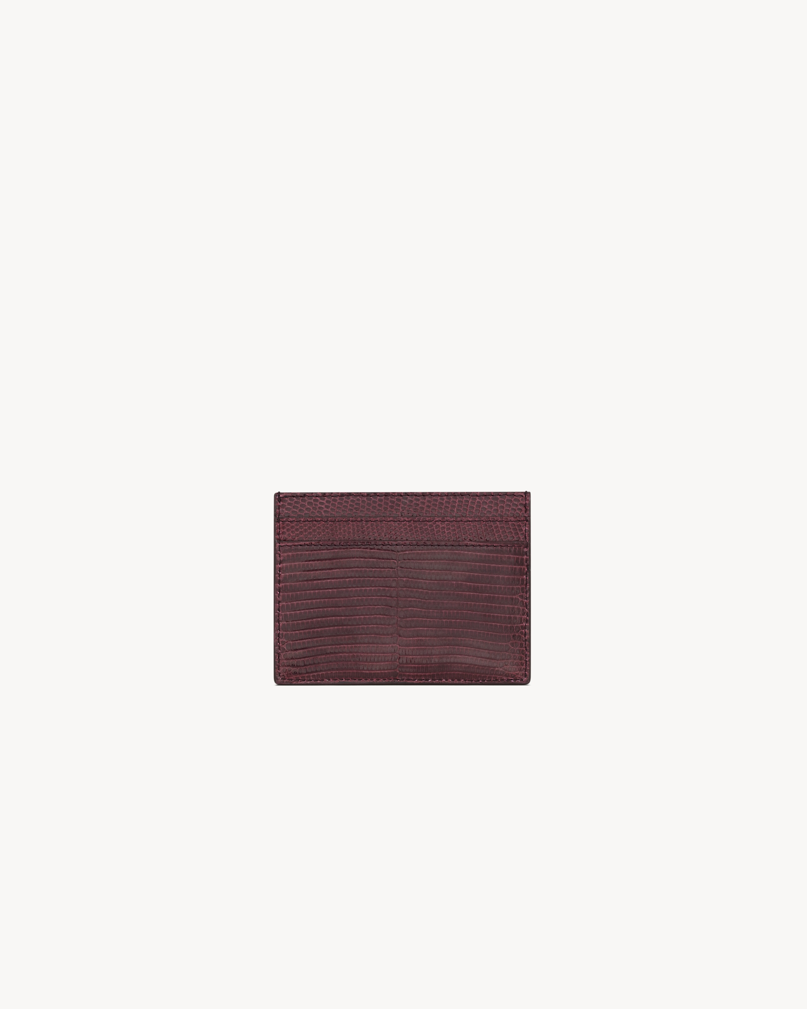 SAINT LAURENT PARIS CARD CASE IN LIZARD - 2