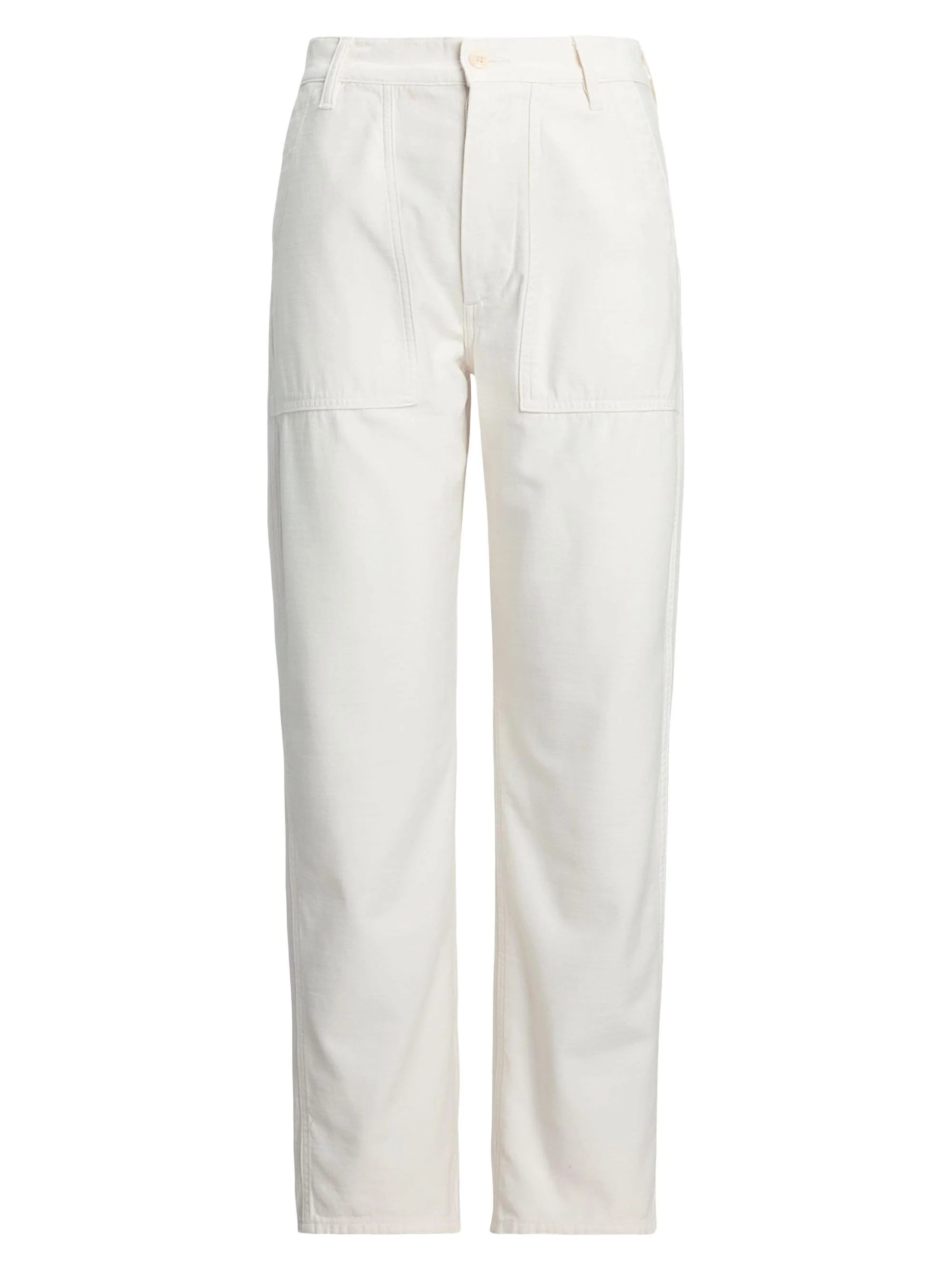 Women's Ricky Sateen Straight-Leg Pants - Ecru - 1