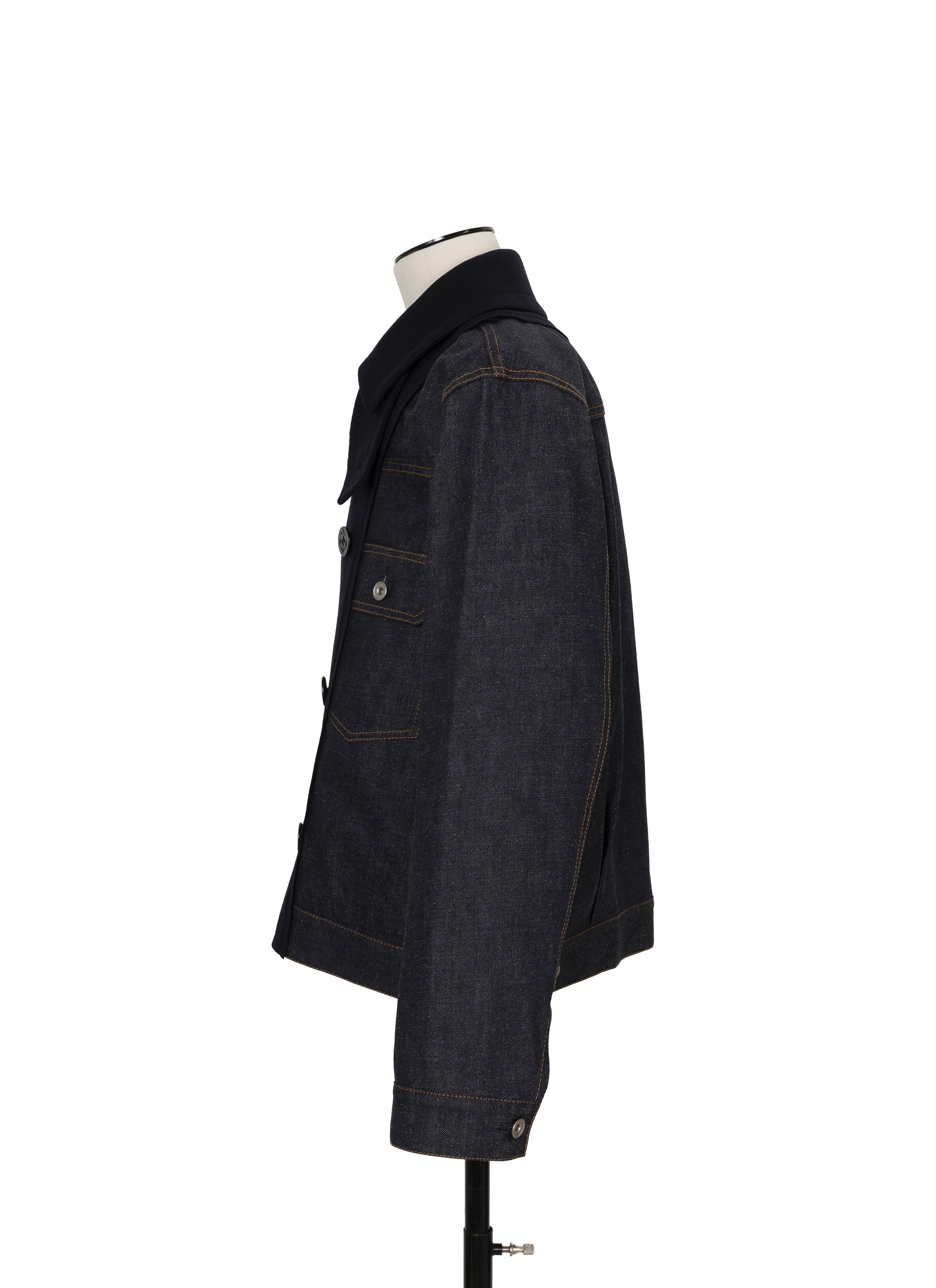 Denim x Wool Melton Jacket - 3