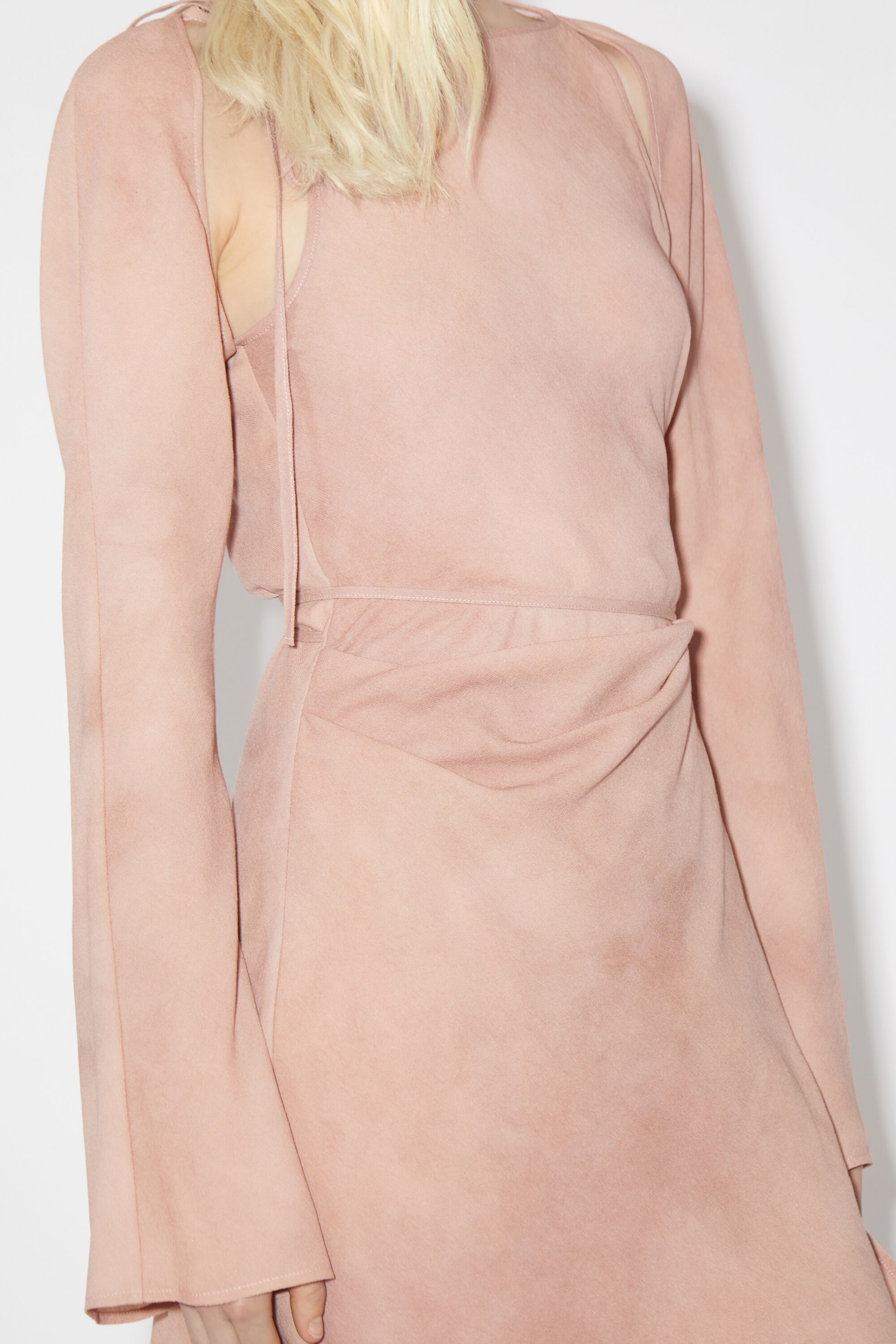 Wrap tunic dress - Mauve pink - 5