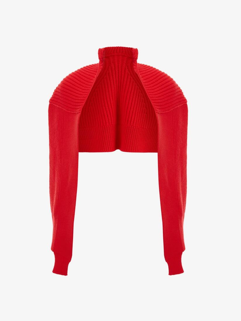 Hybrid Jumper Scarf in Red - 1