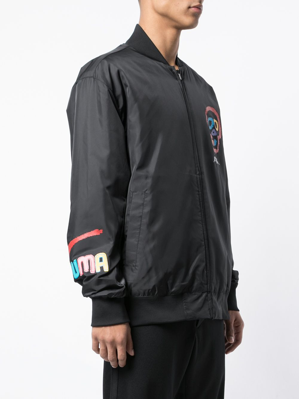 Skull print bomber jacket - 3