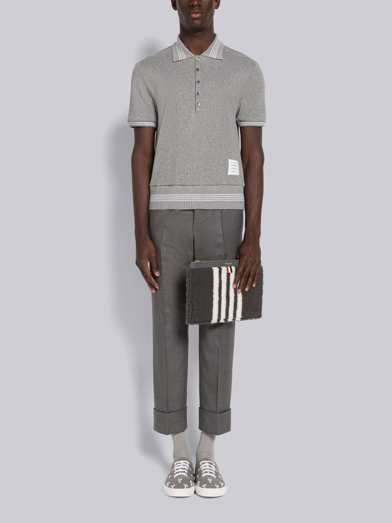 Open Stitch Waffle Tipping Polo 4