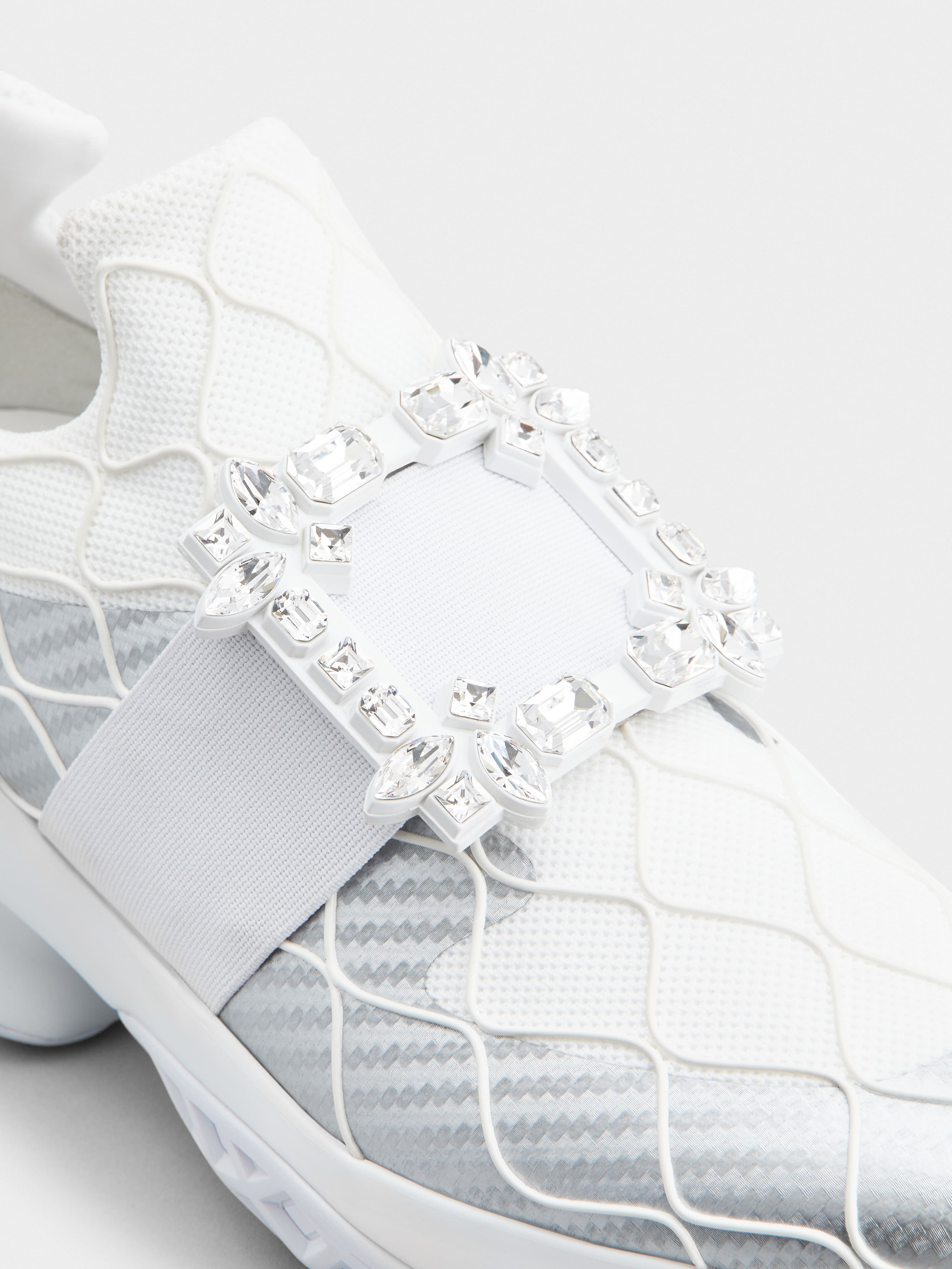 Viv' Run Technical Strass Buckle Sneakers in Technical Fabric - 3