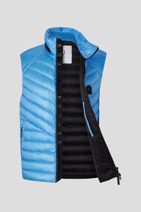 Lasse lightweight down vest in Ice blue - 2