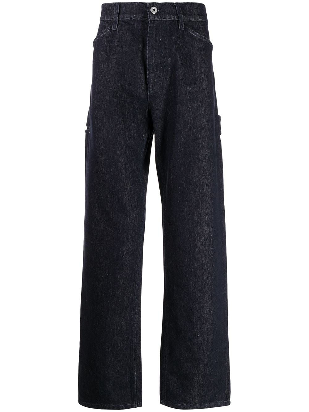 denim cargo trousers - 1