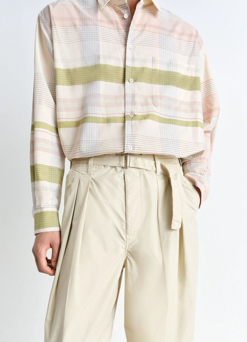 BELTED PLEATED PANTS 3