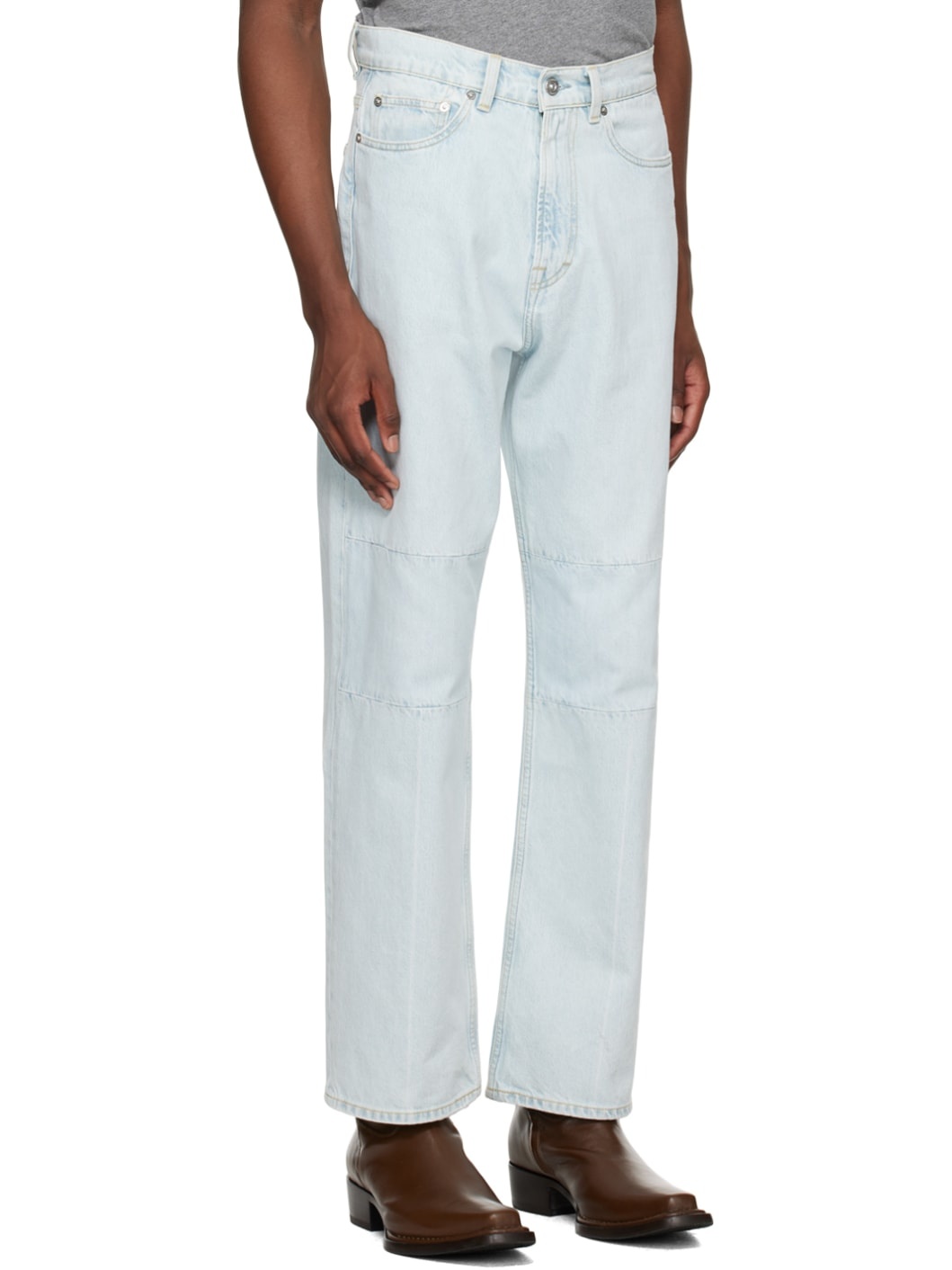 Blue Extended Third Cut Jeans - 5