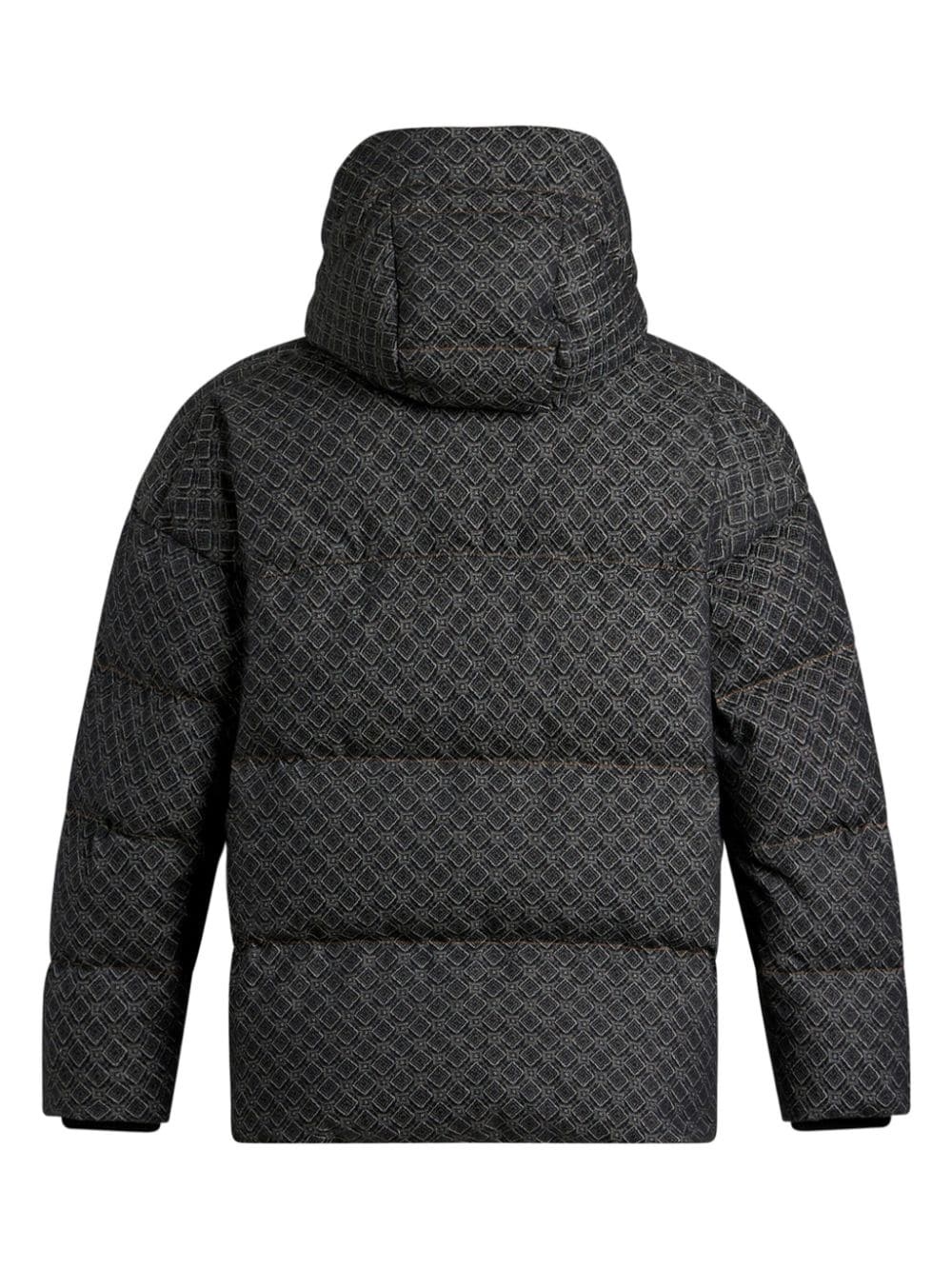 Etro jacquard denim puffer jacket farfetch REVERSIBLE - Main Image