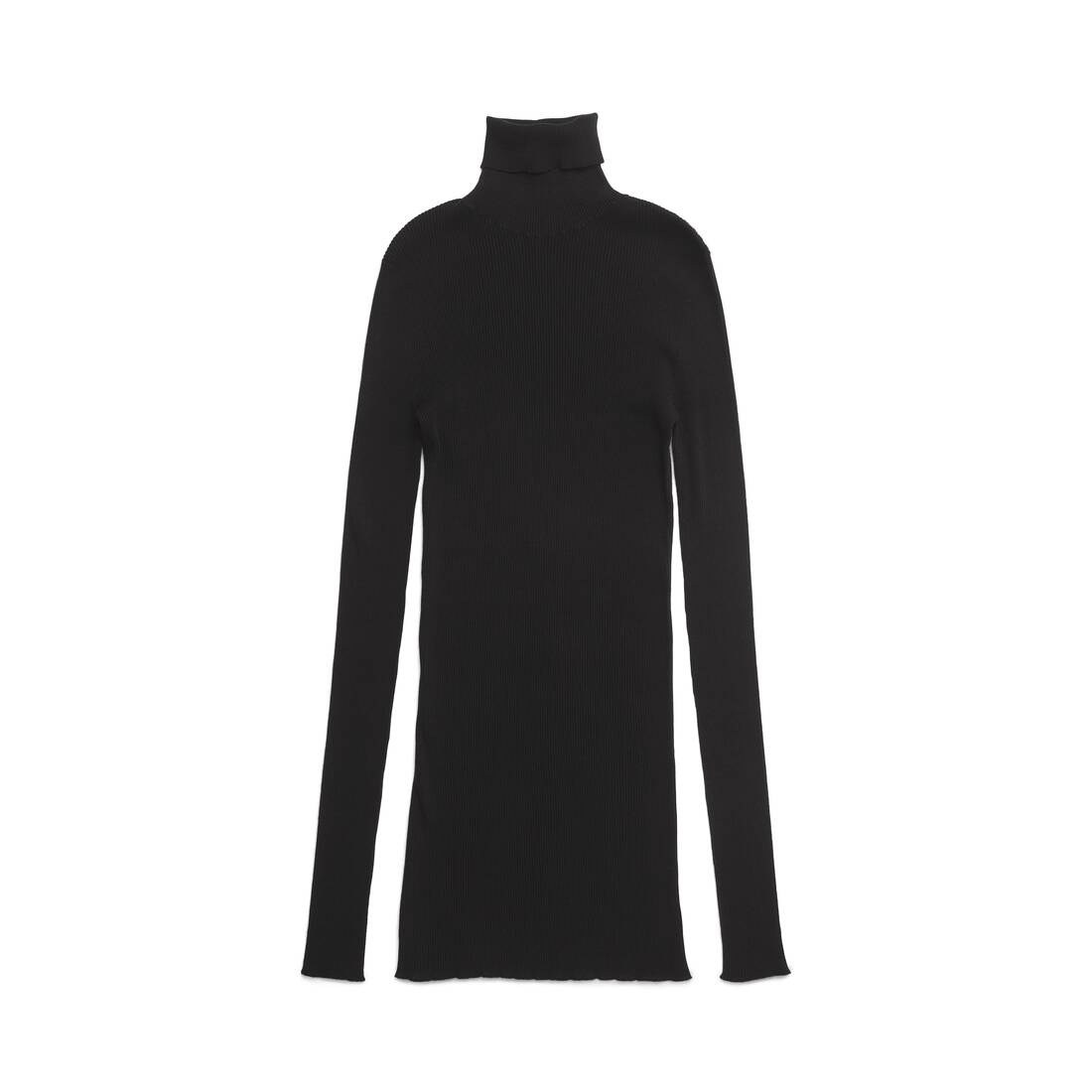 Men's Seamless Fitted Sweater in Black - 1