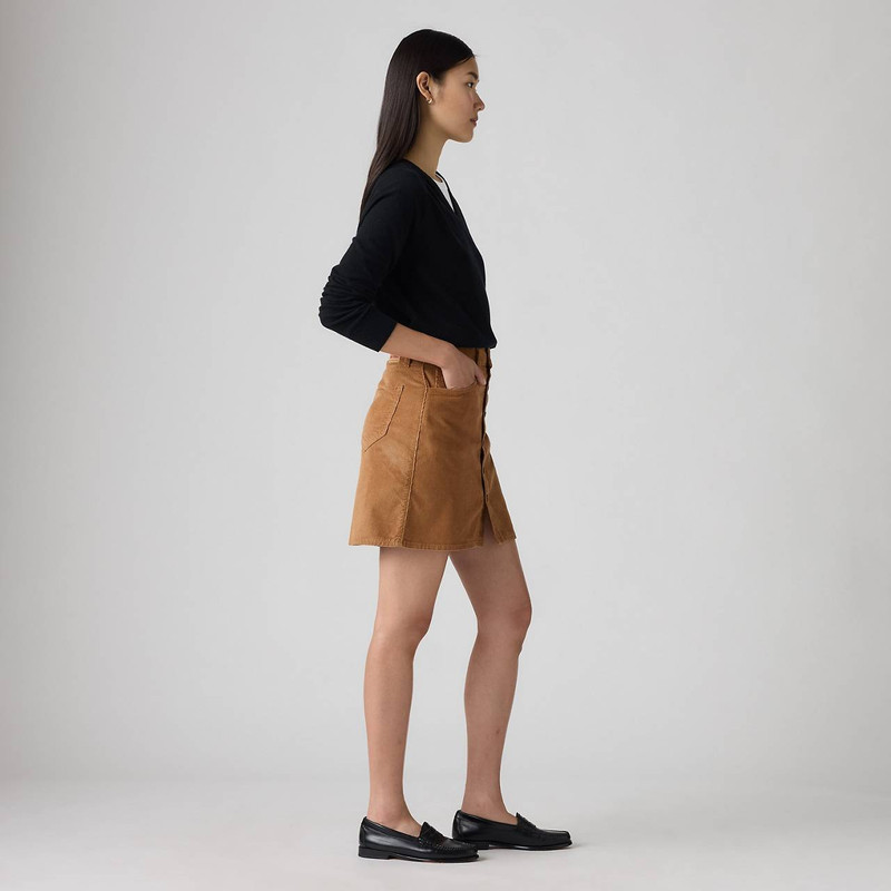 RETRO BUTTON FRONT SKIRT 6