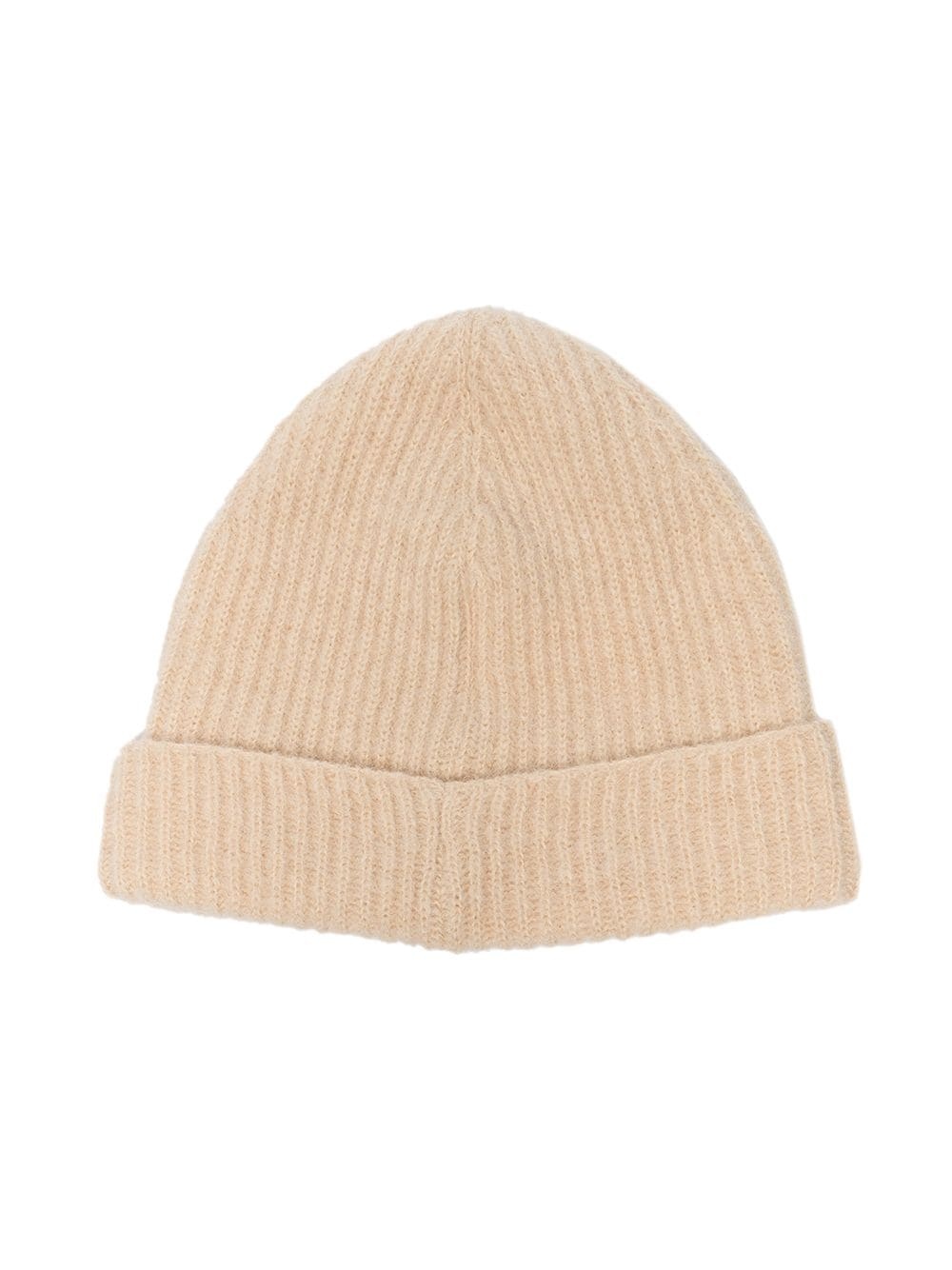 knitted plain beanie - 3