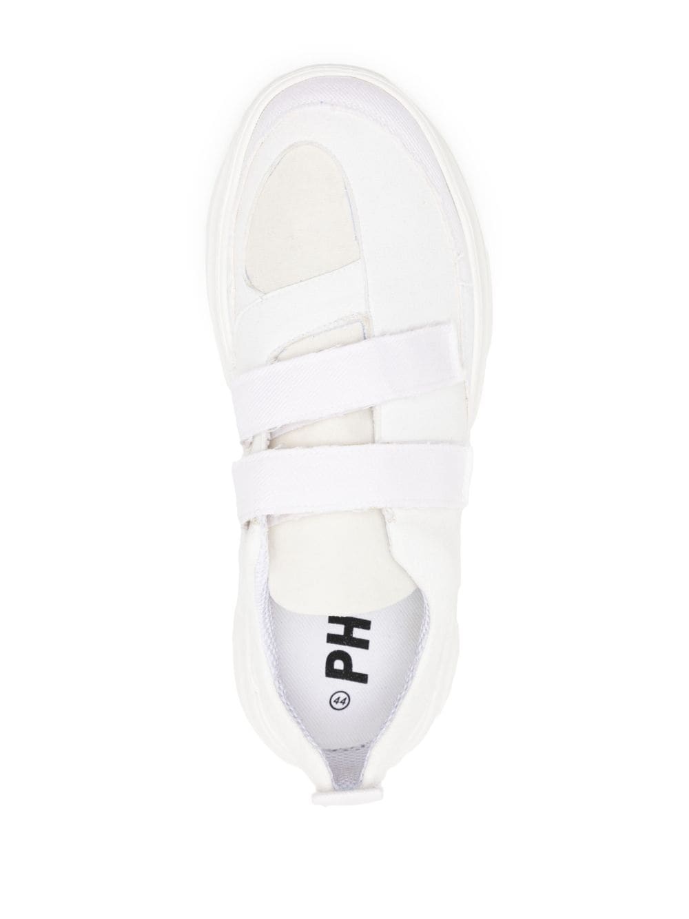 touch-strap low-top sneakers - 4