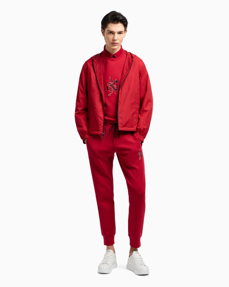 EMPORIO ARMANI DOUBLE-JERSEY SWEATSHIRT WITH LUNAR NEW YEAR EMBROIDERY outlook