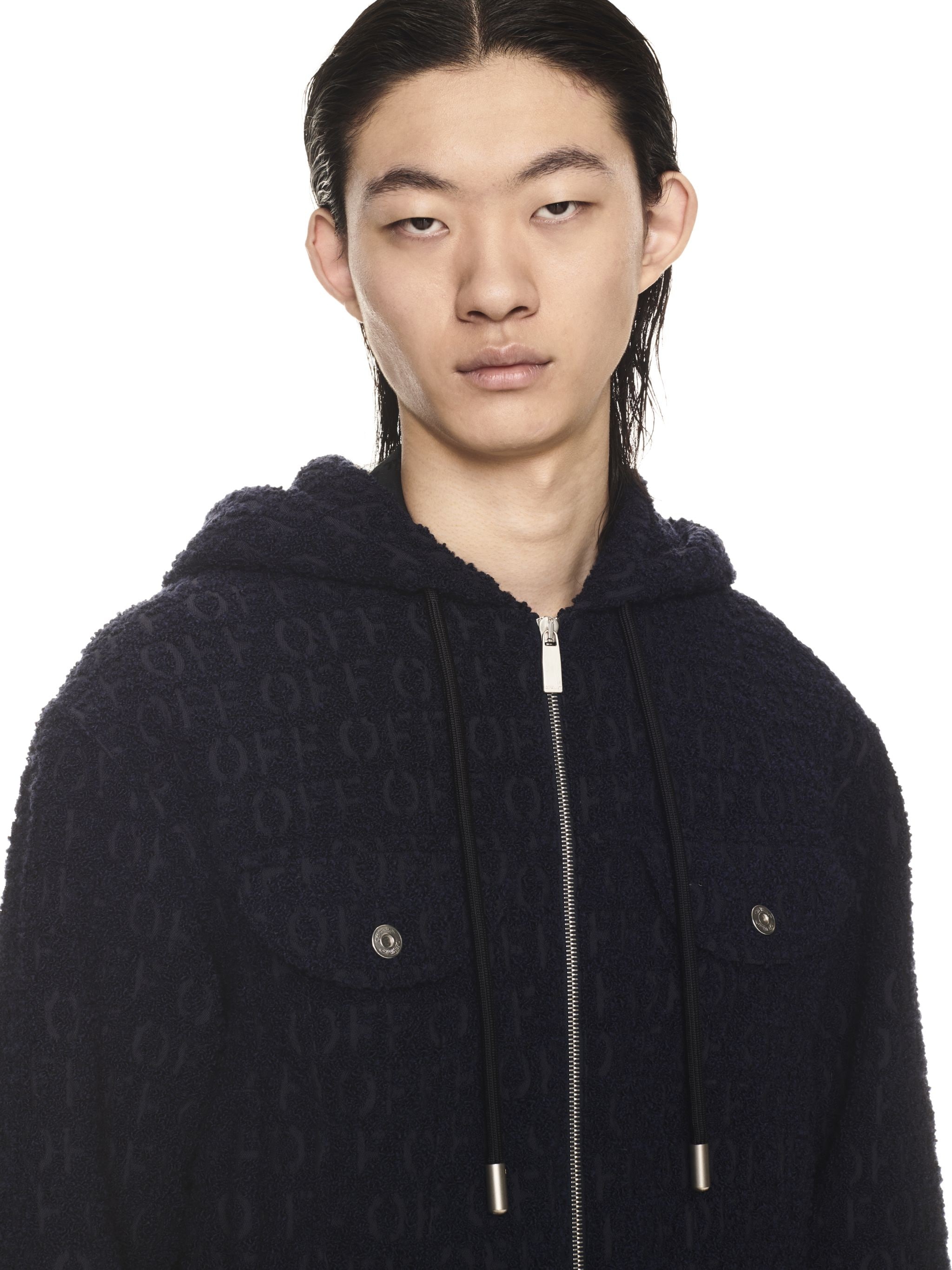 Off Ao Bouclé Hoodie Jkt Sierra Leone N - 5