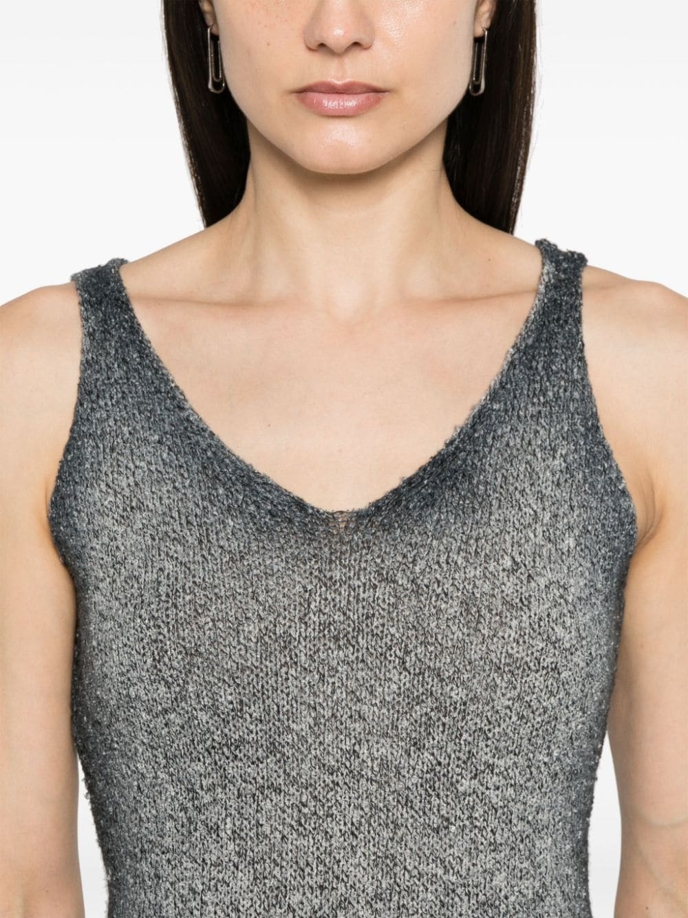 faded sleeveless top - 5