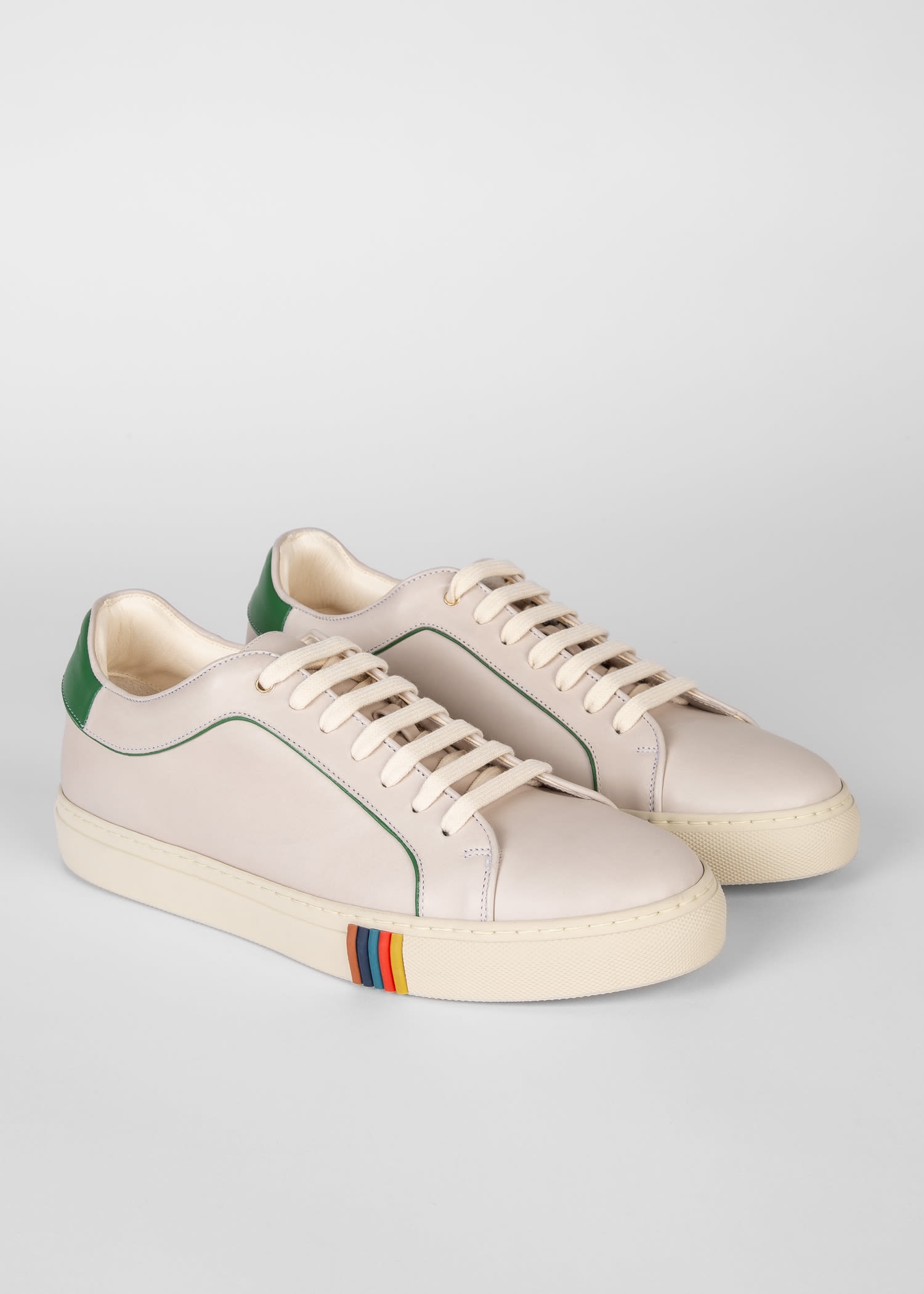'Basso' Sneakers With Green Trim - 2