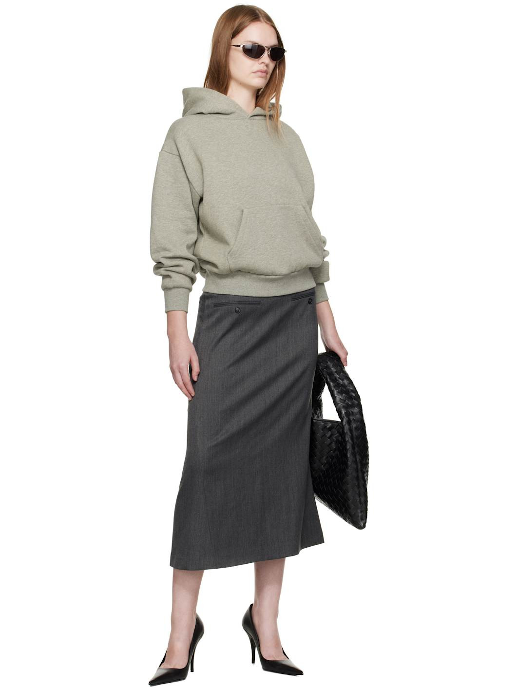 Gray Classic Fit Hoodie - 4