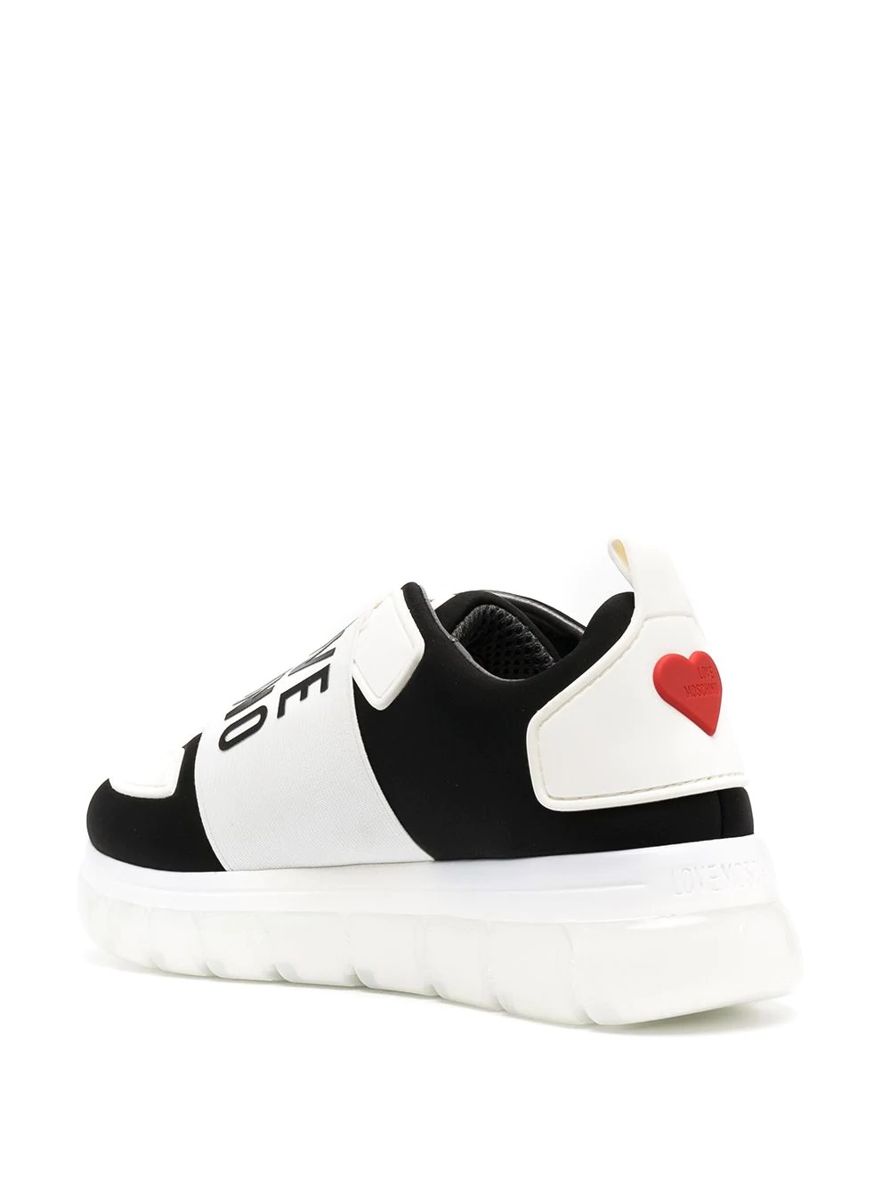 panelled logo low-top sneakers - 3