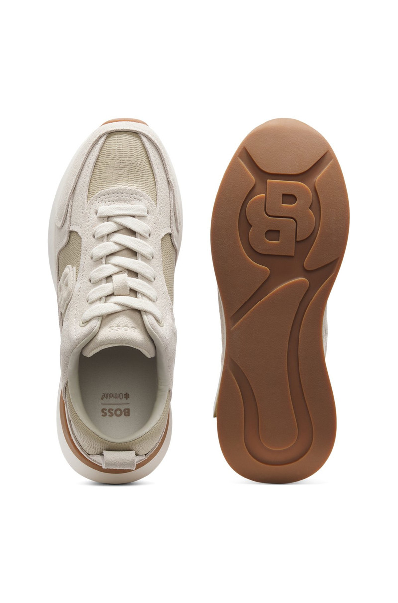 FAUX-SUEDE TRAINERS IN LIZARD-PRINT LEATHER 3