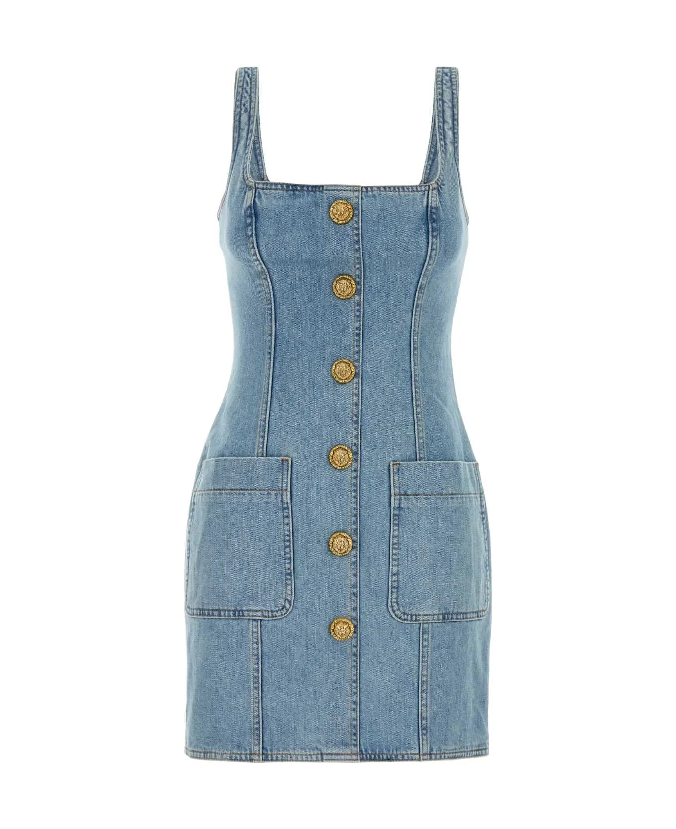 Stretch Denim Dress - 1
