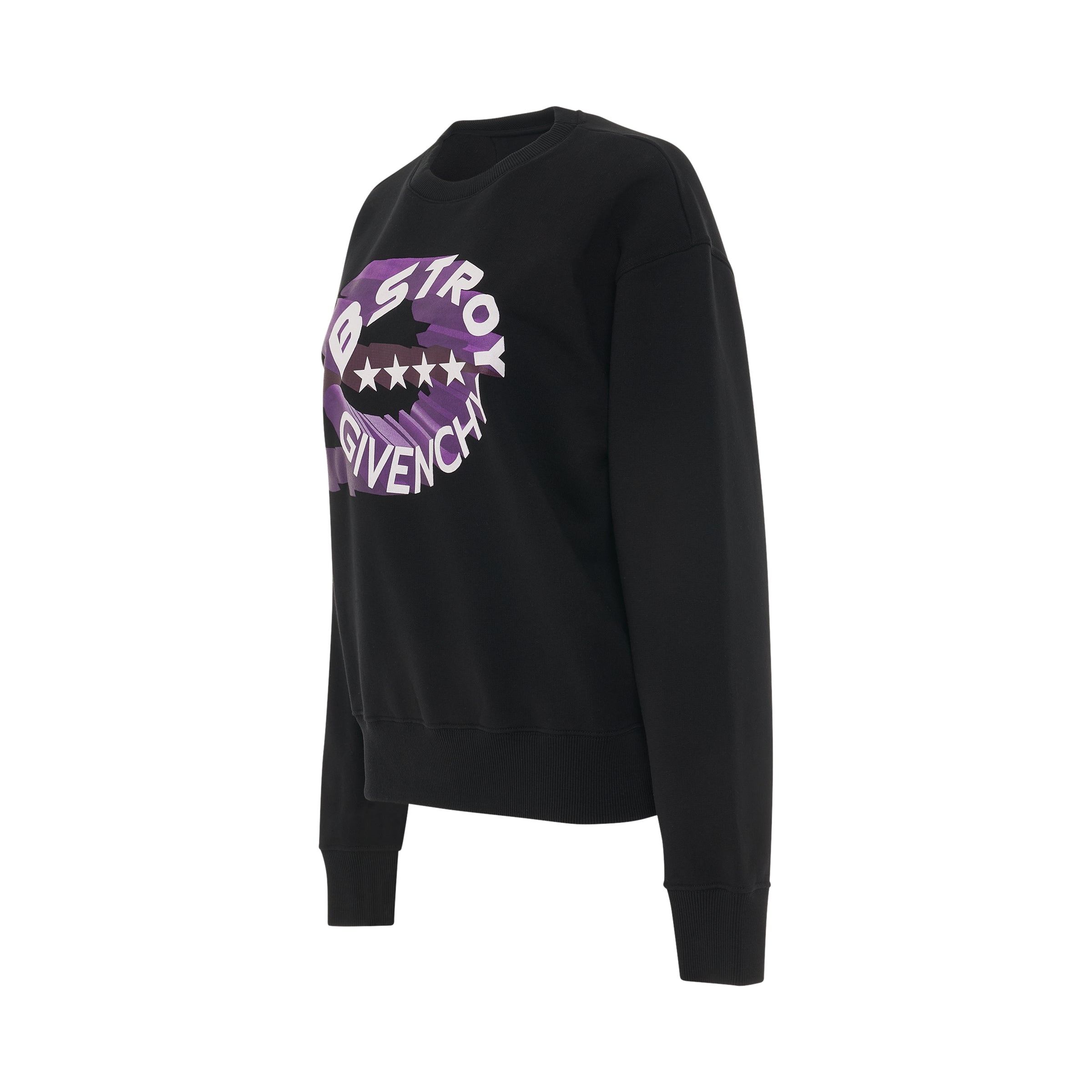 BSTROY Circle Logo Sweatshirt in Black - 2