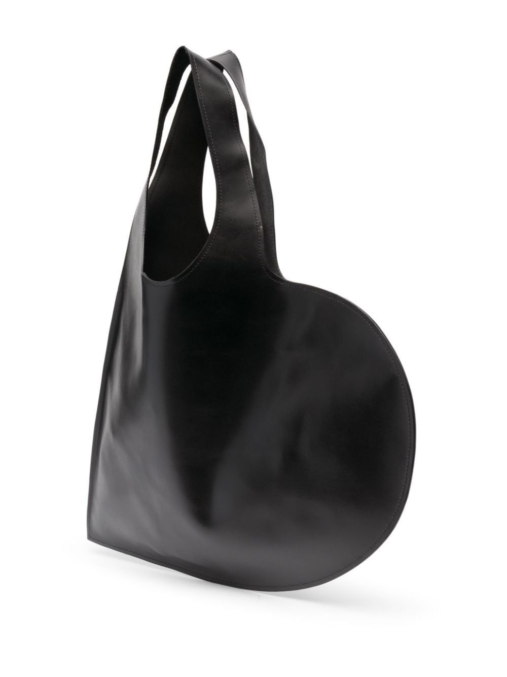 heart-shape leather tote bag - 4