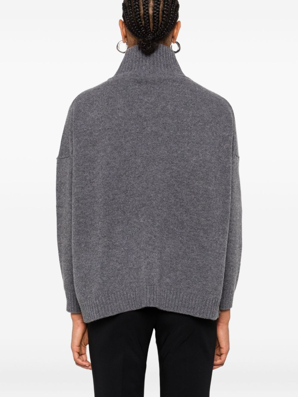high-neck wool sweater - 4