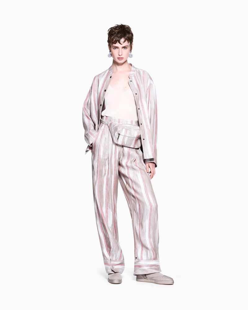 JACQUARD LINEN AND VISCOSE JACKET 2