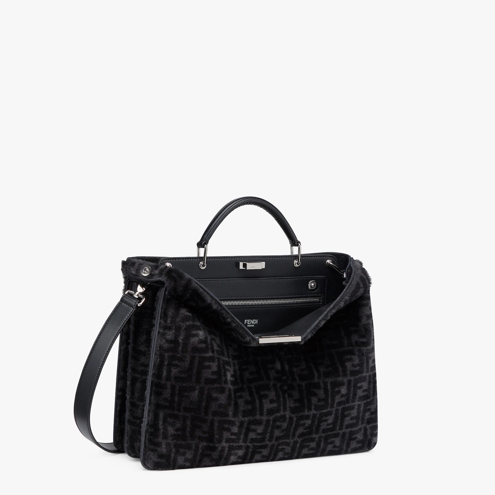 Gray sheepskin bag - 3