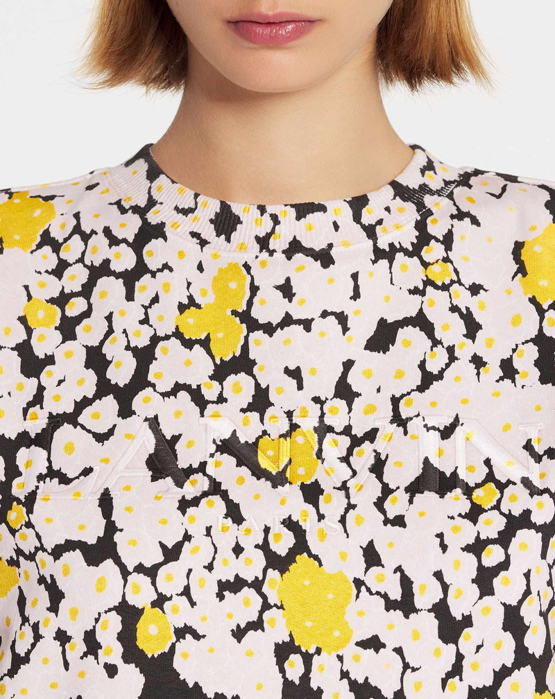 OVERPRINTED EMBROIDERED LANVIN PARIS SWEATSHIRT 5