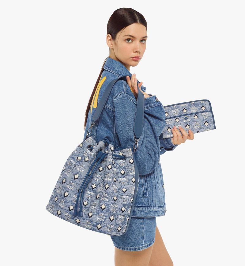 Dessau Drawstring Bag in Vintage Monogram Jacquard 6