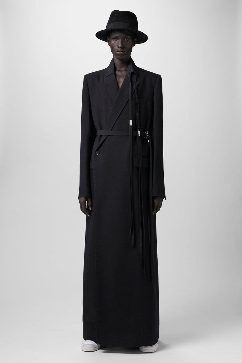Dimitri Long Comfort Tailored Wrap Coat - 4