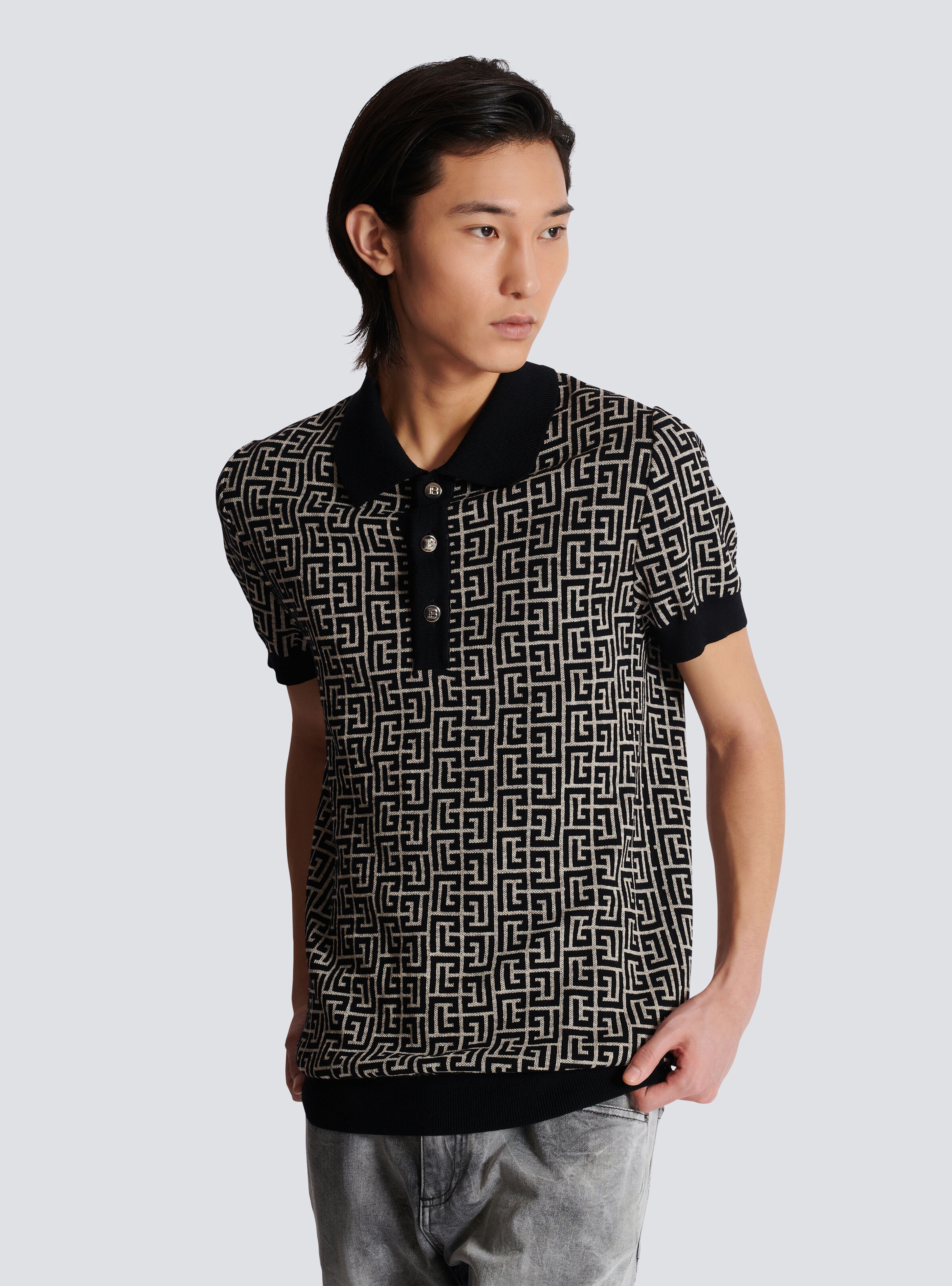 Monogrammed polo shirt - 6