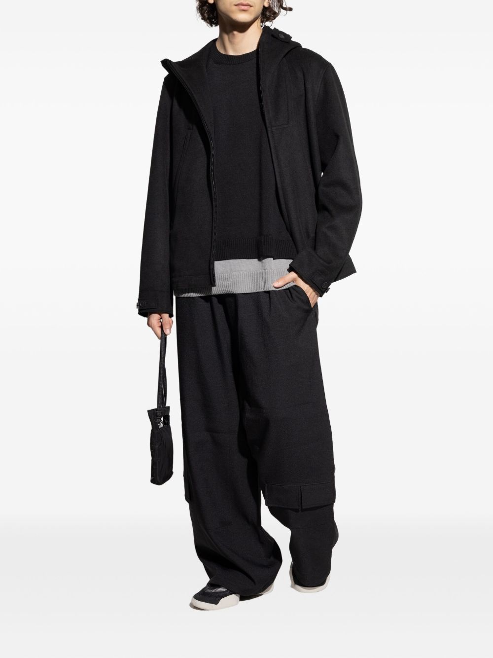 hooded zip-front jacket - 2