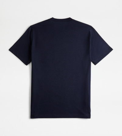 Tod's ROUND NECK T-SHIRT - BLUE outlook