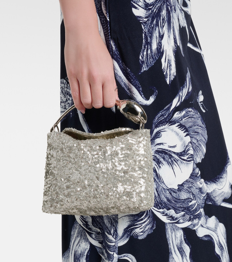 Bloom Mini sequined top-handle bag 2