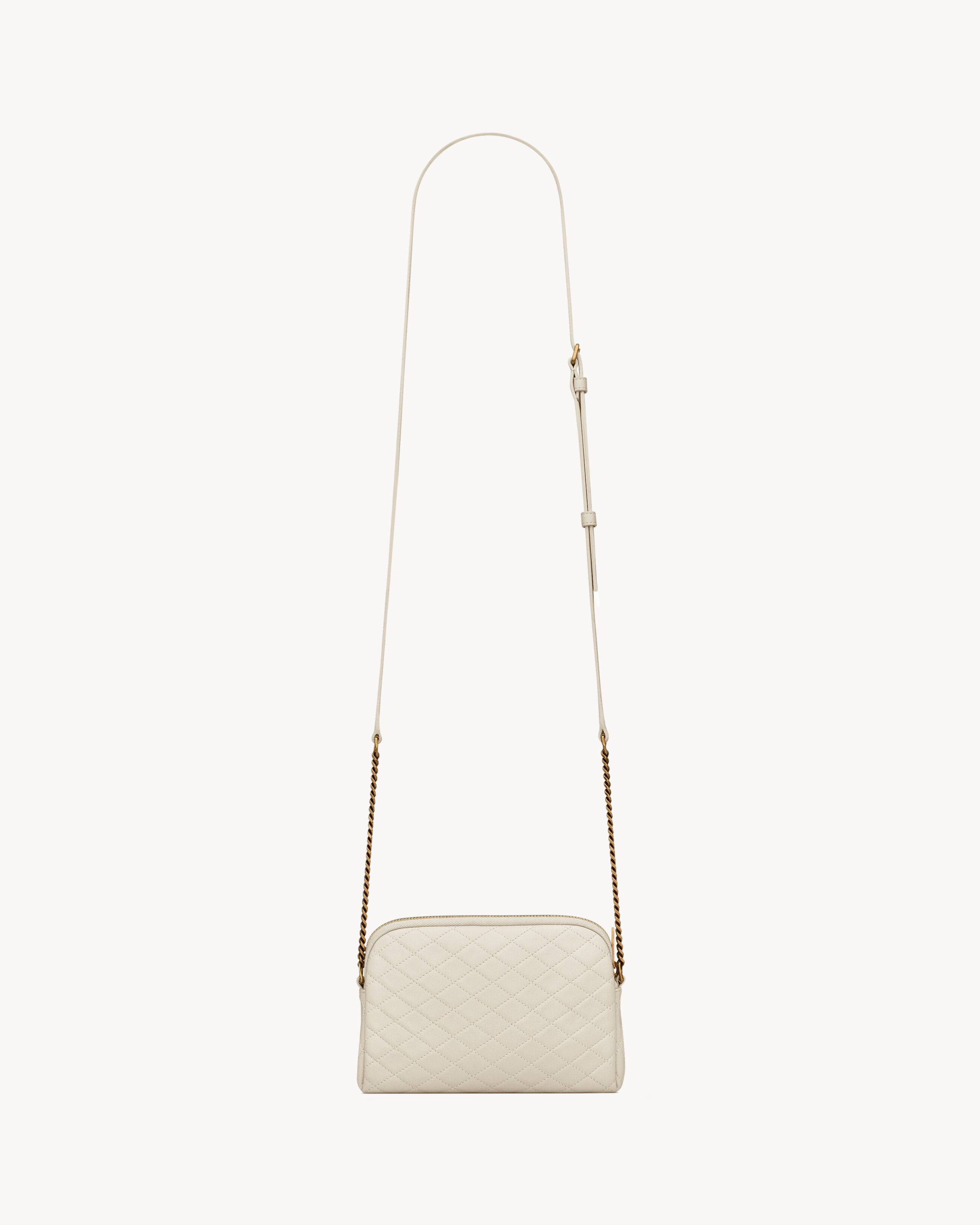 GABY ZIPPED POUCH IN QUILTED LAMBSKIN - 3