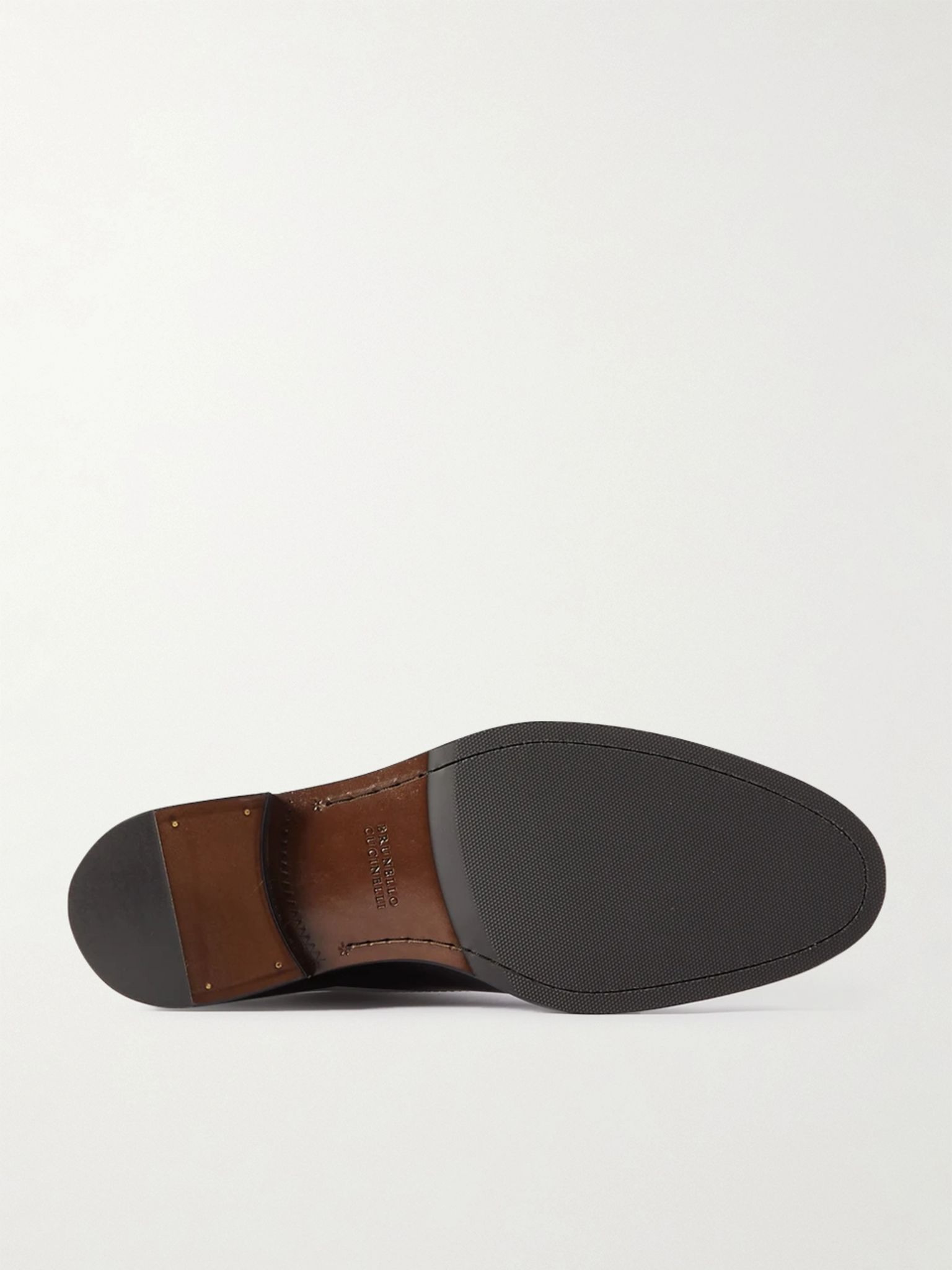 Leather Oxford Shoes Black - 3