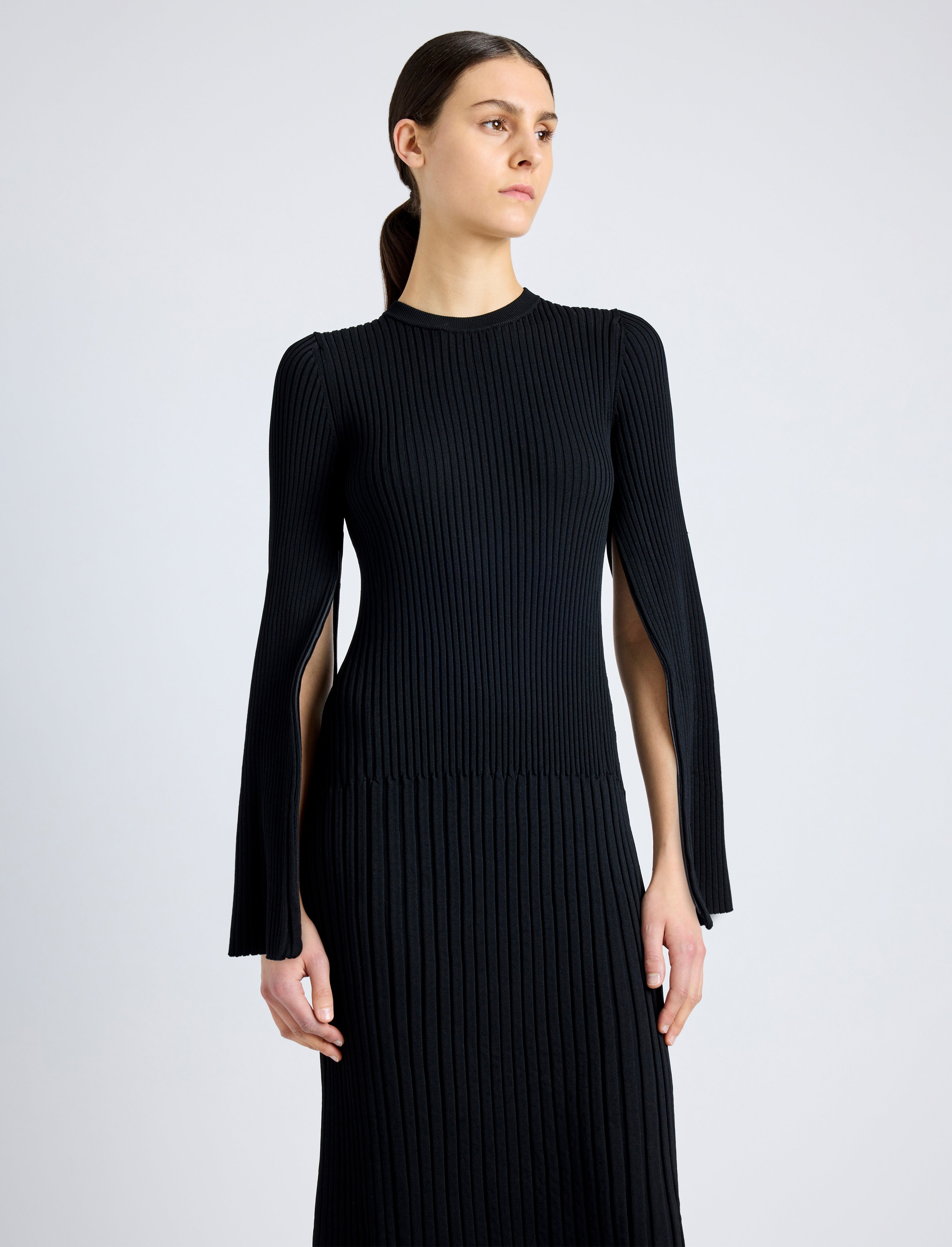 Kenna Dress in Midweight Viscose Rib - 5