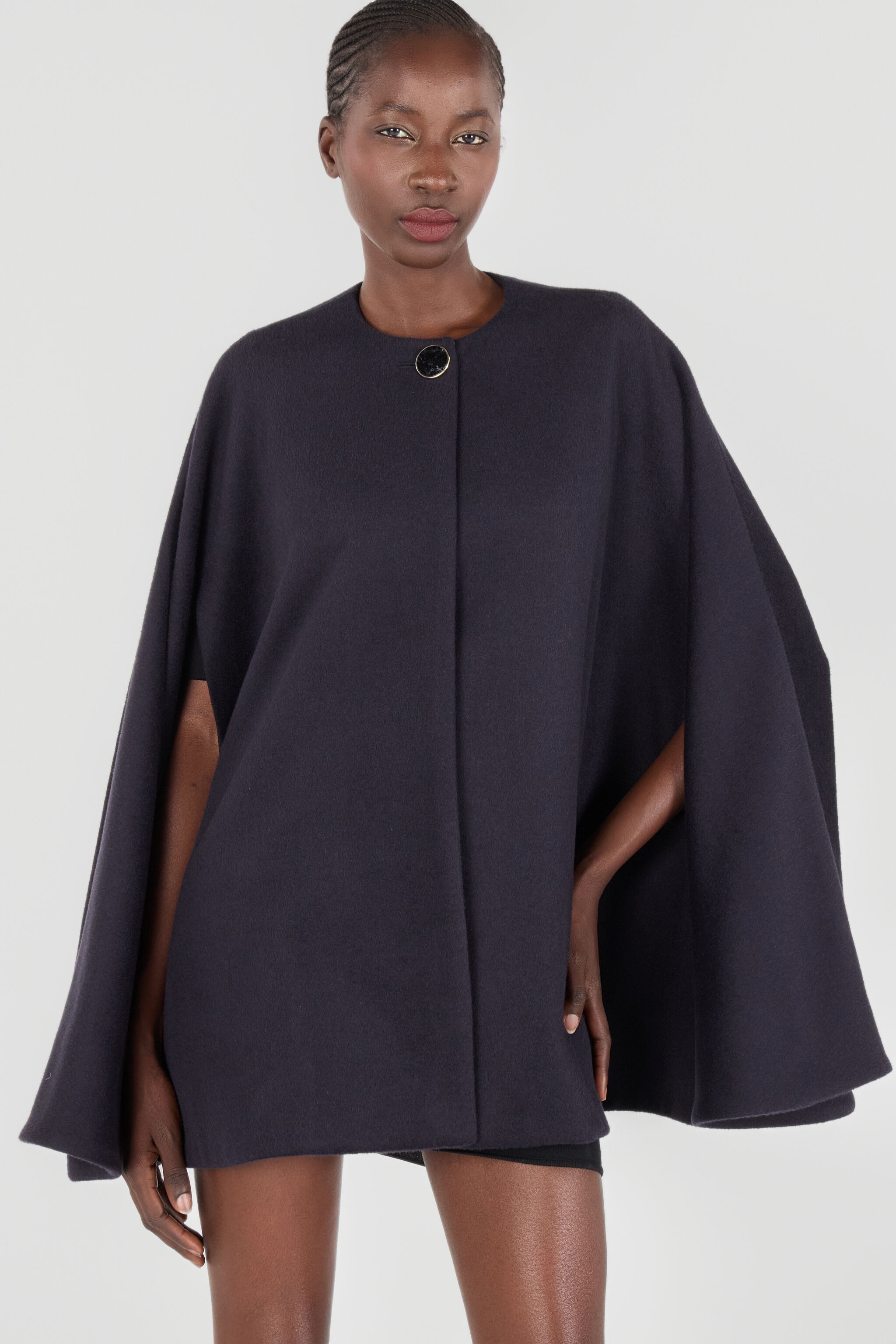 Cashmere-Blend Cape Coat - 5