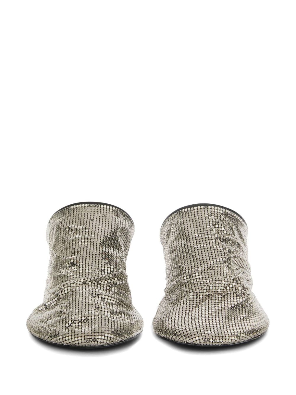 sequin-mesh mules - 4