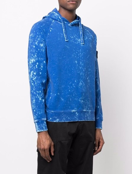 Stone Island TIE-DYE SWEATSHIRT WITH LOGO PATCH | REVERSIBLE